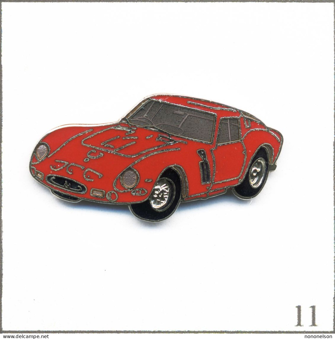 Pin's Automobile - Ferrari / Modèle GTO (1962) Gagnante Du Mans. Est. Démons Et Merveilles. EGF. T990-11 - Ferrari