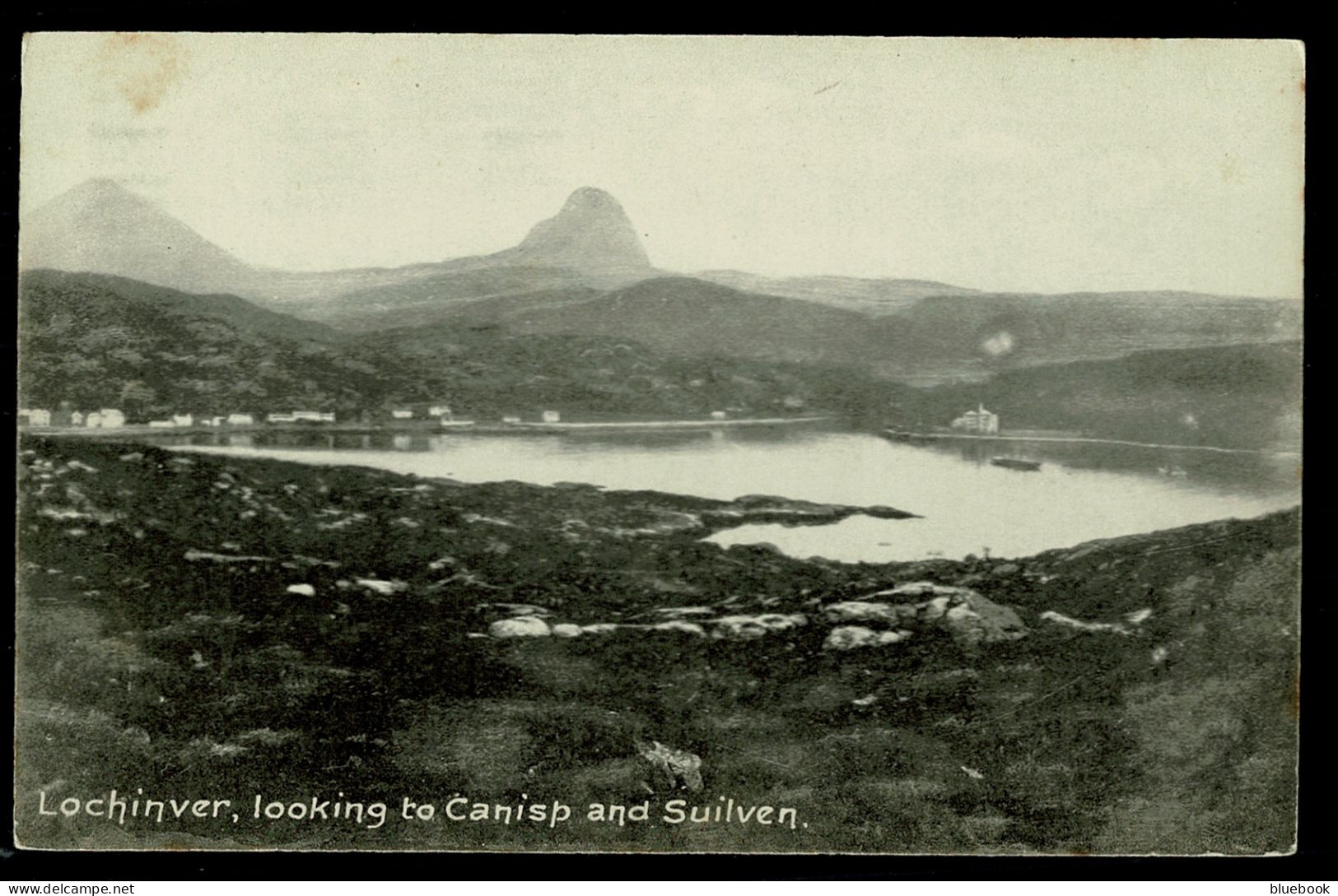 Ref 1624 - Early Postcard - Lochinver Looking To Canisp & Suilven - Sutherland Scotland - Sutherland