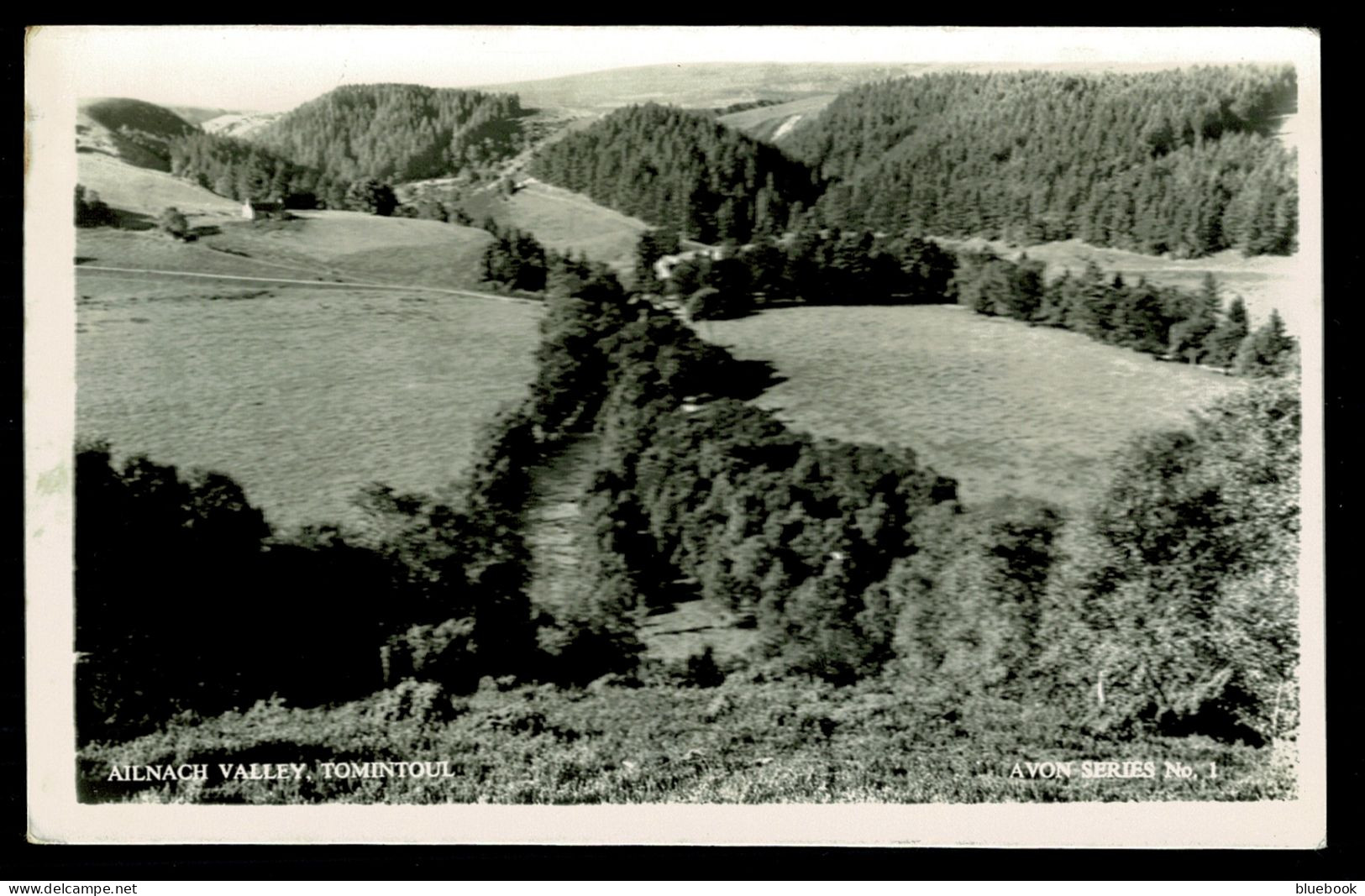 Ref 1624 - 1964 Real Photo Postcard - Ailnach Valley Tomintoul - Banffshire Scotland - Banffshire