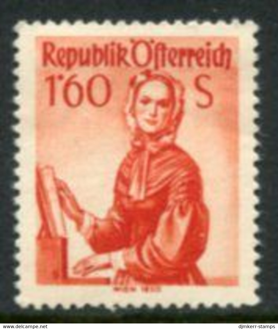 AUSTRIA 1948 Costumes Definitive 1.60 S. MNH / **.  Michel 917 - Ungebraucht