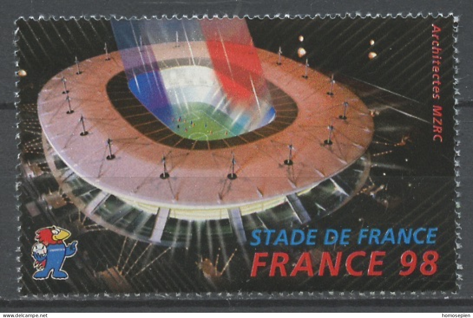 France - Frankreich érinnophilie 1998 Y&T N°V(1) - Michel N°ZF(?) ***) - Stade De France - Deportes