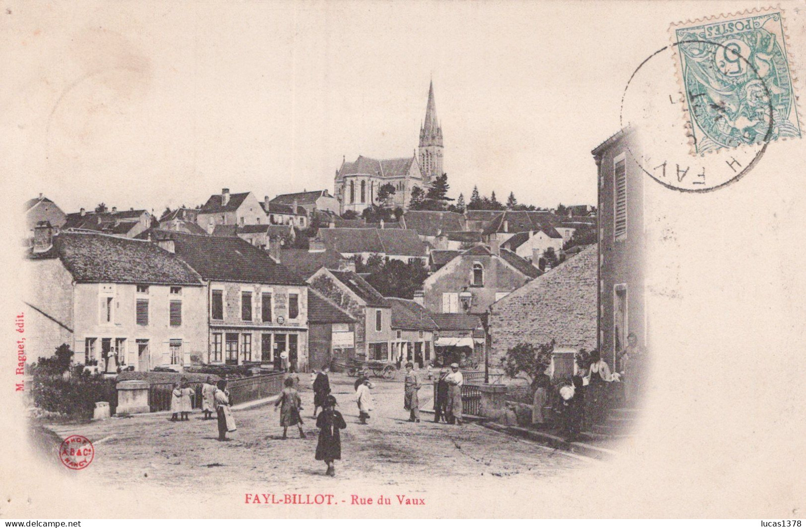 52 / FAYL BILLOT / RUE DE VAUX / TRES BELLE PRECURSEUR ANIMEE - Fayl-Billot