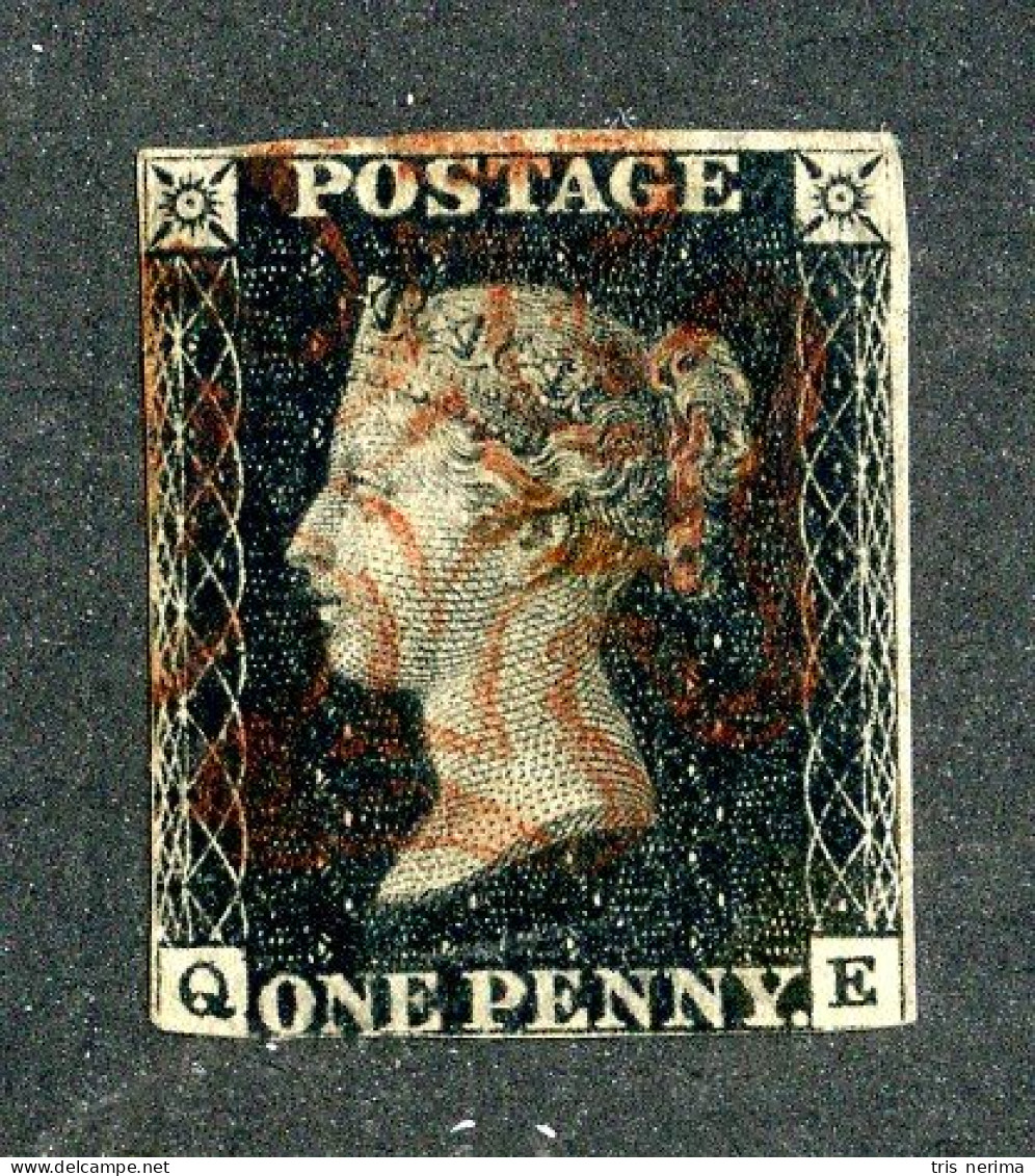 582 GBX GB 1840 Scott #1 Used (Lower Bids 20% Off) - Used Stamps