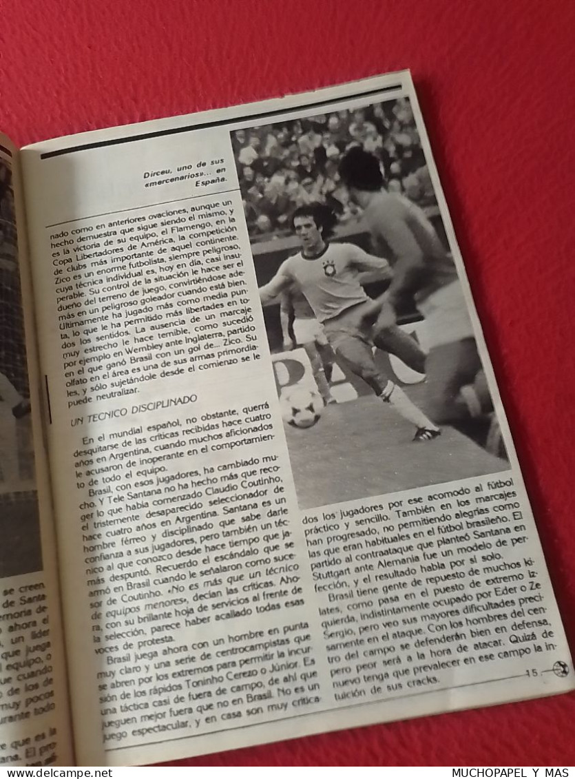 ANTIGUA REVISTA MAGAZINE FÚTBOL 24 SELECCIONES DE ORO ESPAÑA 82 Nº 2 BRASIL ZICO PELE ETC...FOOTBALL SOCCER CALCIO SPAIN - [4] Themes