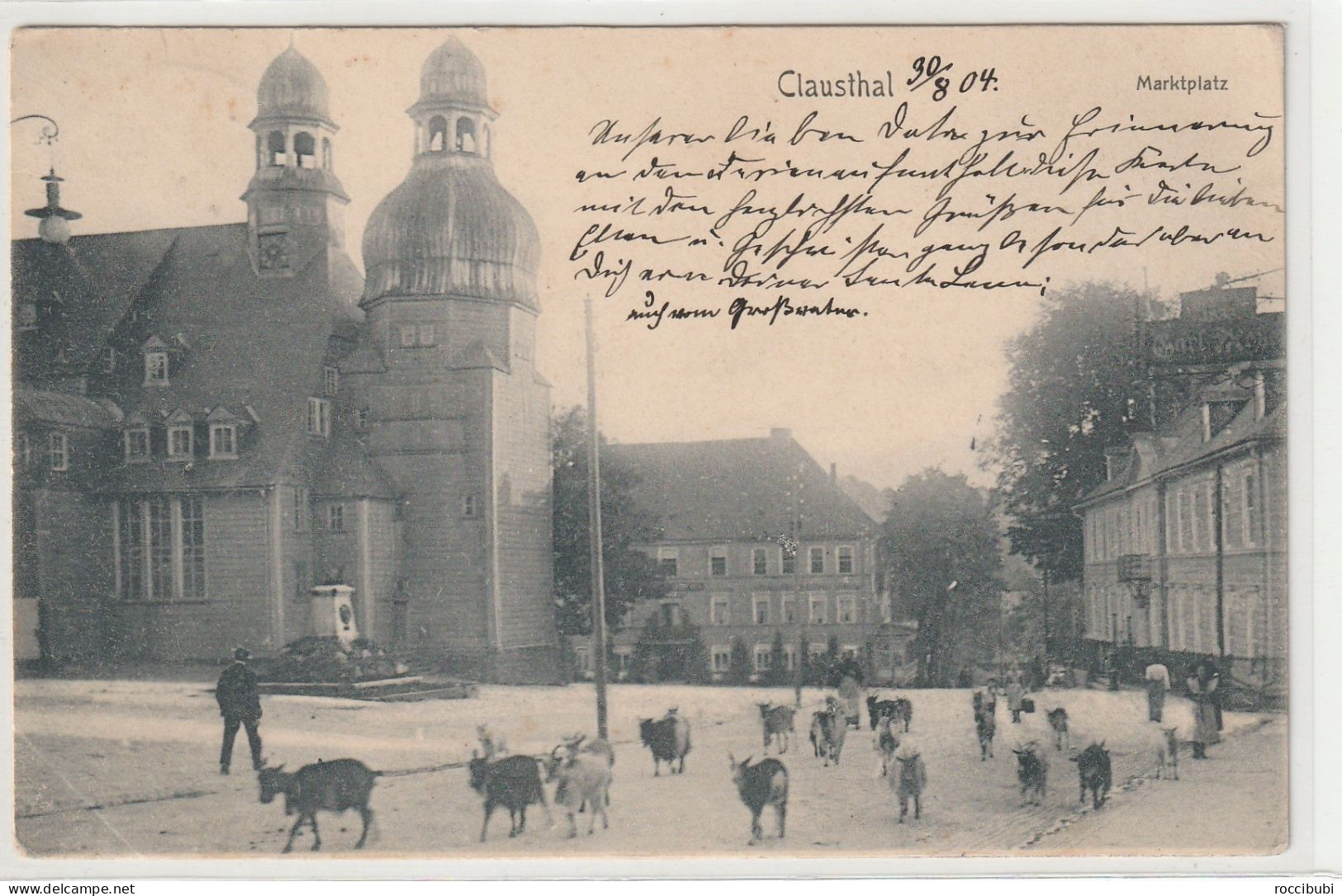 Clausthal, Marktplatz 1904, Niedersachsen - Clausthal-Zellerfeld