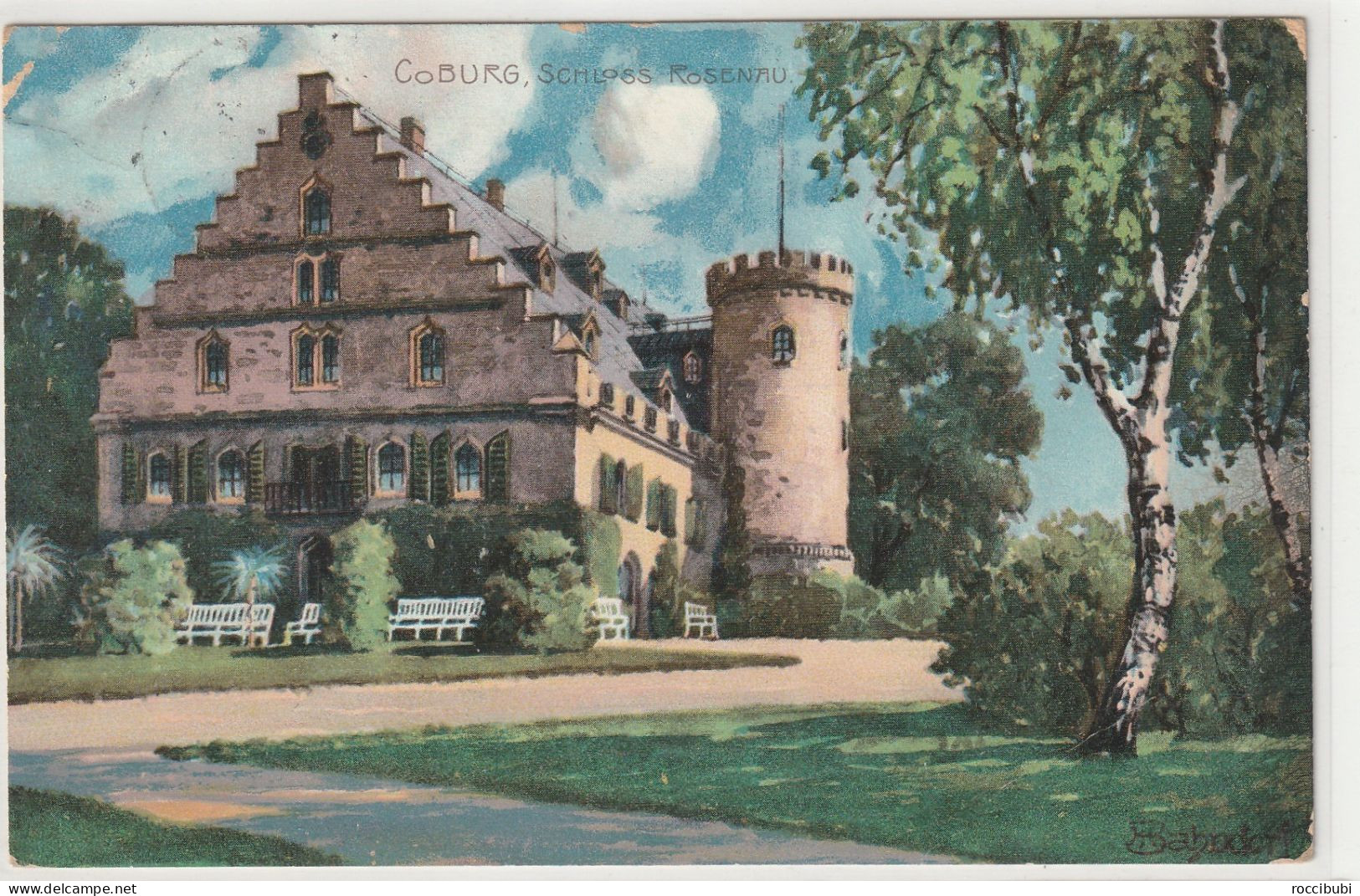 Coburg 1913, Schloss Rosenau, Bayern - Coburg