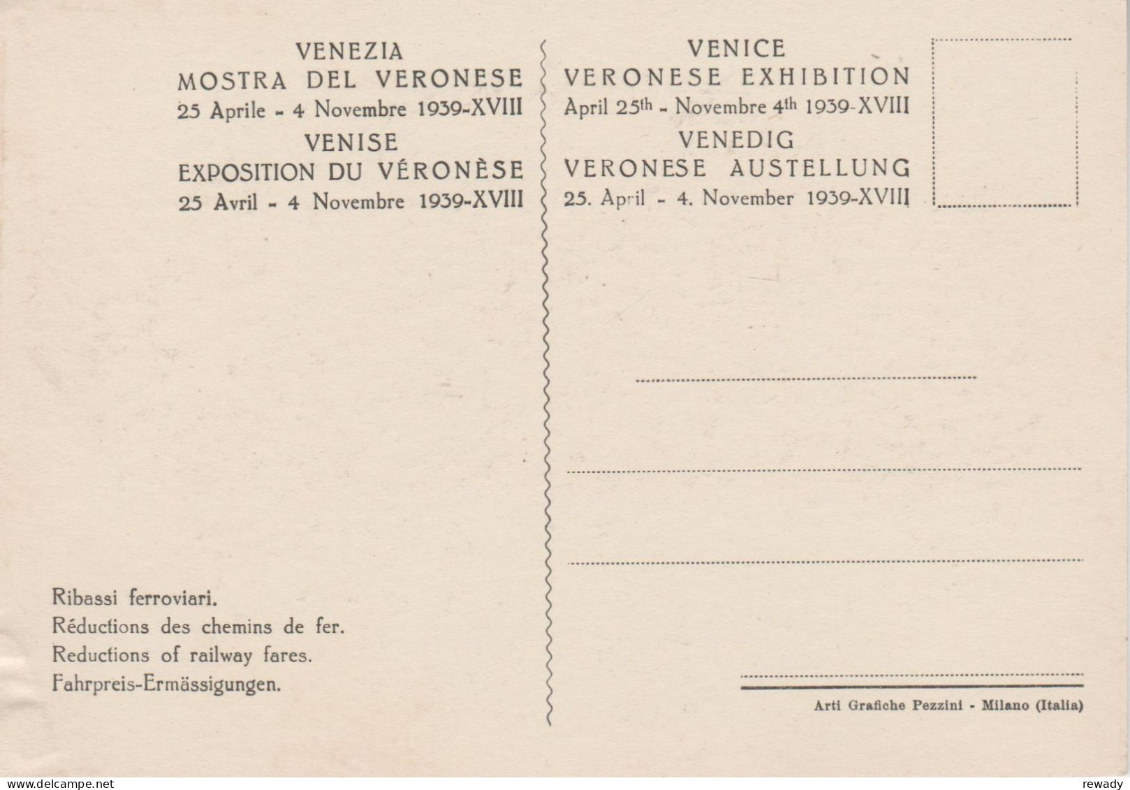 Venezia - Mostra Del Veronese - San Matteo Evangelista - Chiesa Di S. Sebastiano (1939) - 4 Postcards - Ausstellungen