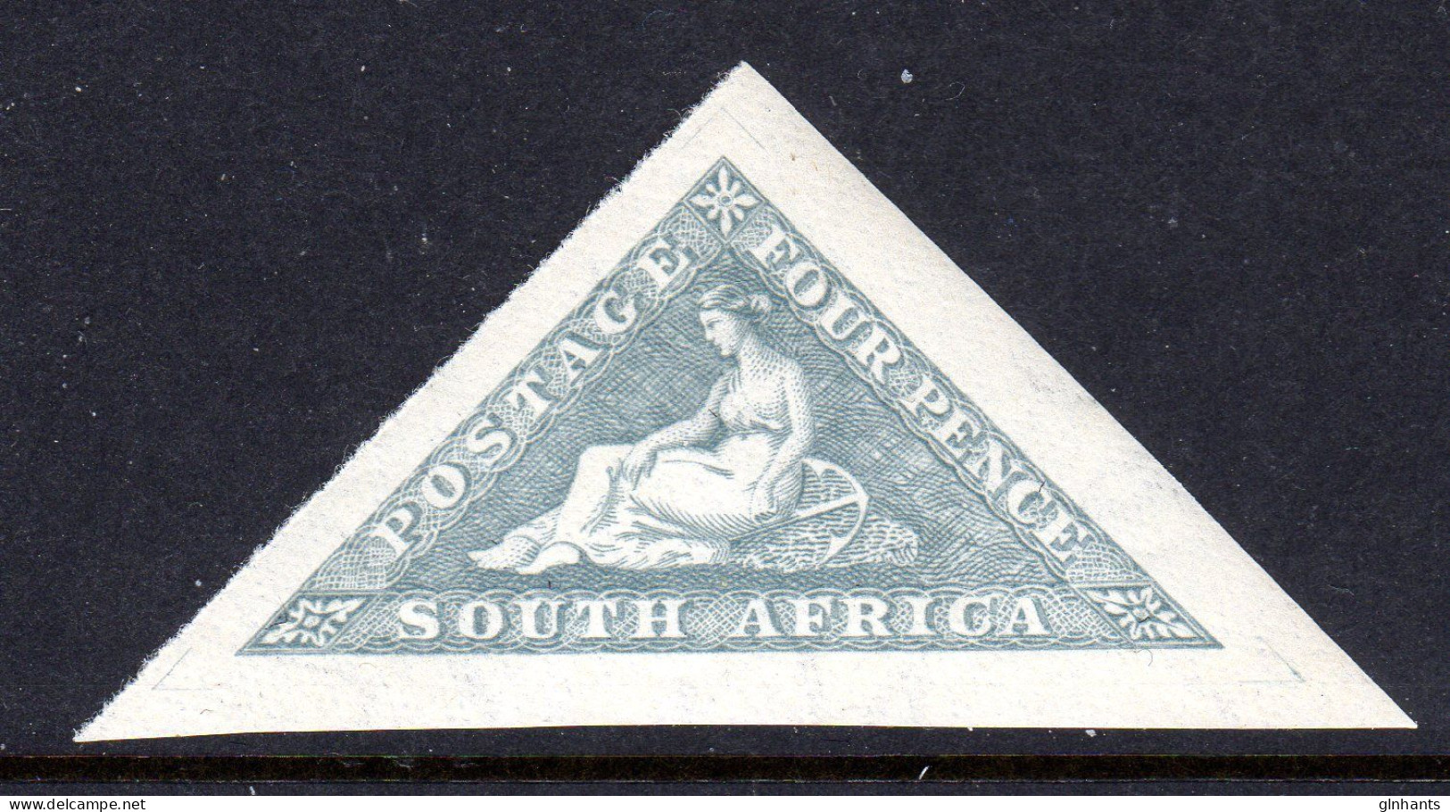 SOUTH AFRICA - 1926 4d BLUE TRIANGLE ENGLISH FINE MNH ** SG 33 - Unused Stamps