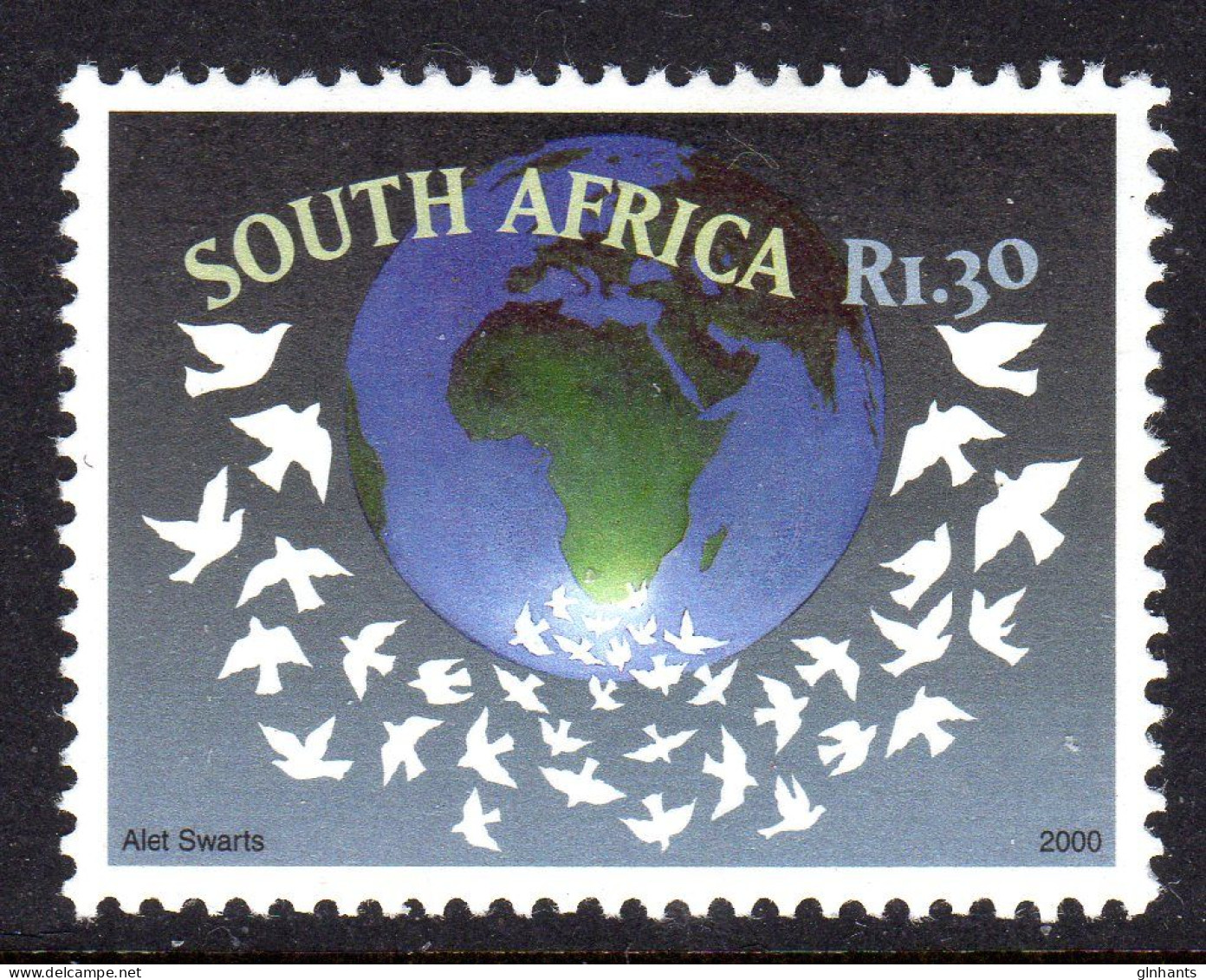 SOUTH AFRICA - 2000 UN YEAR OF PEACE STAMP FINE MNH ** SG 1197 - Unused Stamps