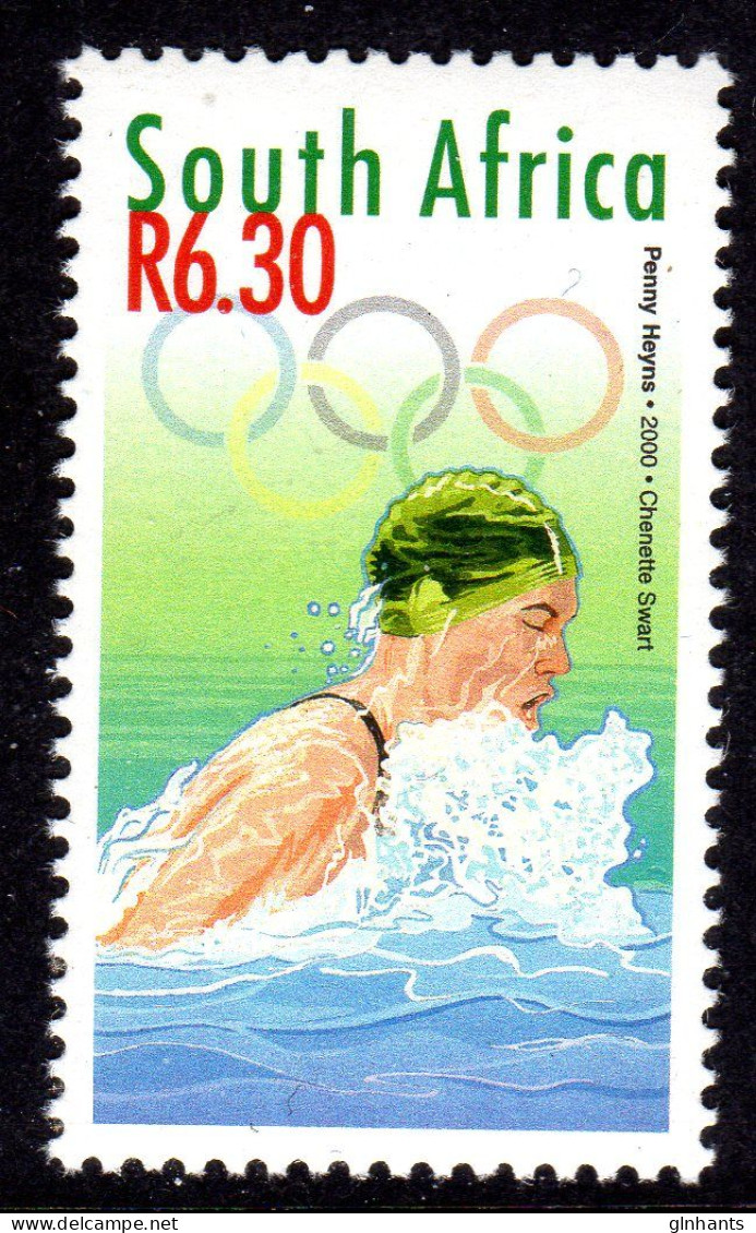 SOUTH AFRICA - 2000 SYDNEY OLYMPICS R6.30 TOP VALUE STAMP FINE MNH ** SG 1196 - Unused Stamps