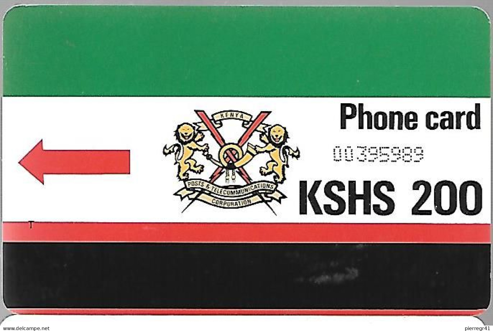 CARTE-MAGNETIQUE-KENYA-KSHS200--TBE - Kenya