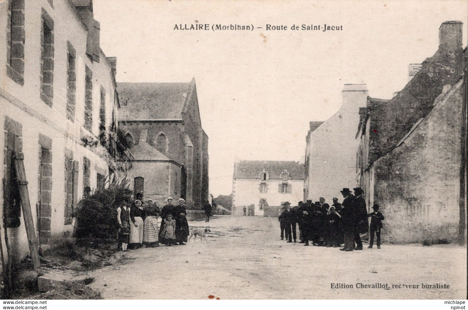 CPA -  56 -  ALLAIRE  -  Route De Saint Jacut - Allaire