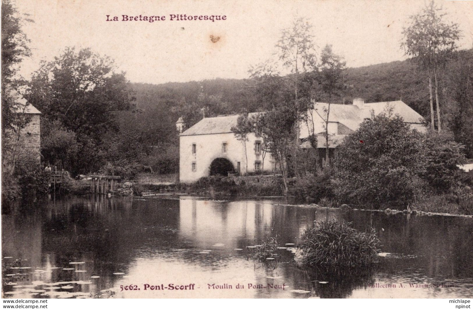 CPA -  56 -PONT SCORFF   -  Le Moulin Du Pont Neuf - Pont Scorff