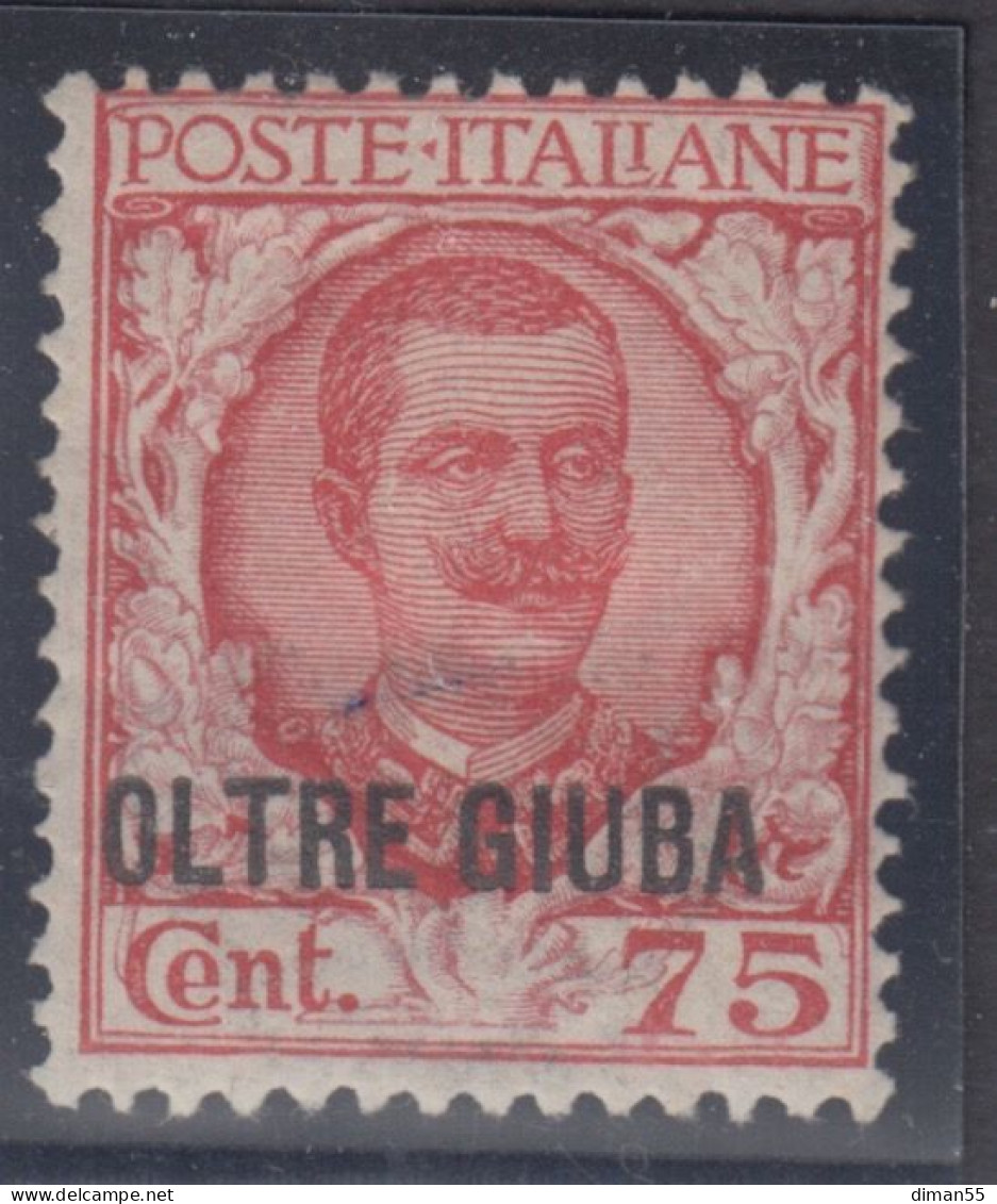 ITALIA - OLTRE GIUBA - Sassone 42  Cat. 80 Euro - Linguellato - MH* - Oltre Giuba