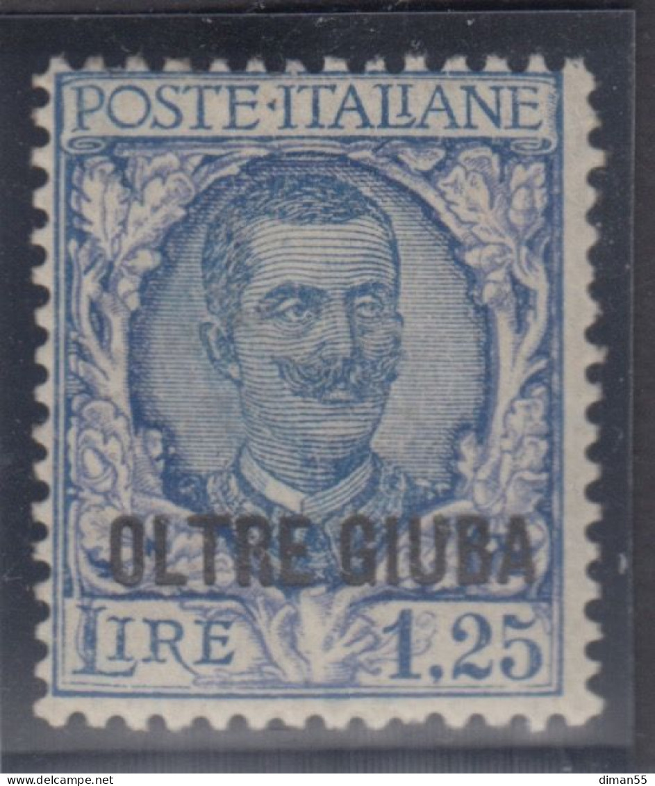 ITALIA - OLTRE GIUBA - Sassone 43  Cat. 180 Euro - Linguellato - MH* - Oltre Giuba