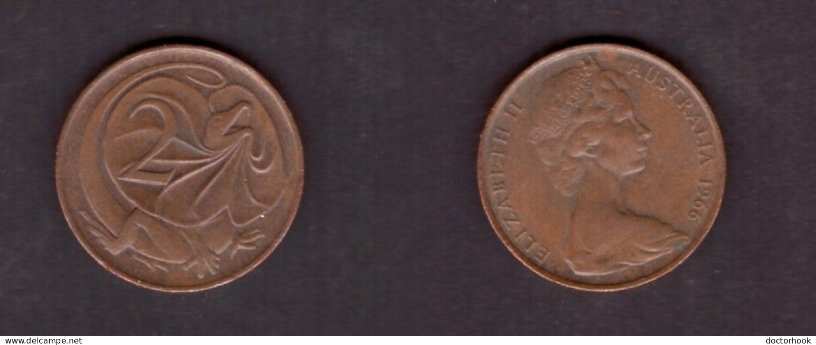 AUSTRALIA   2 CENTS 1966 (KM # 63) #7379 - 2 Cents