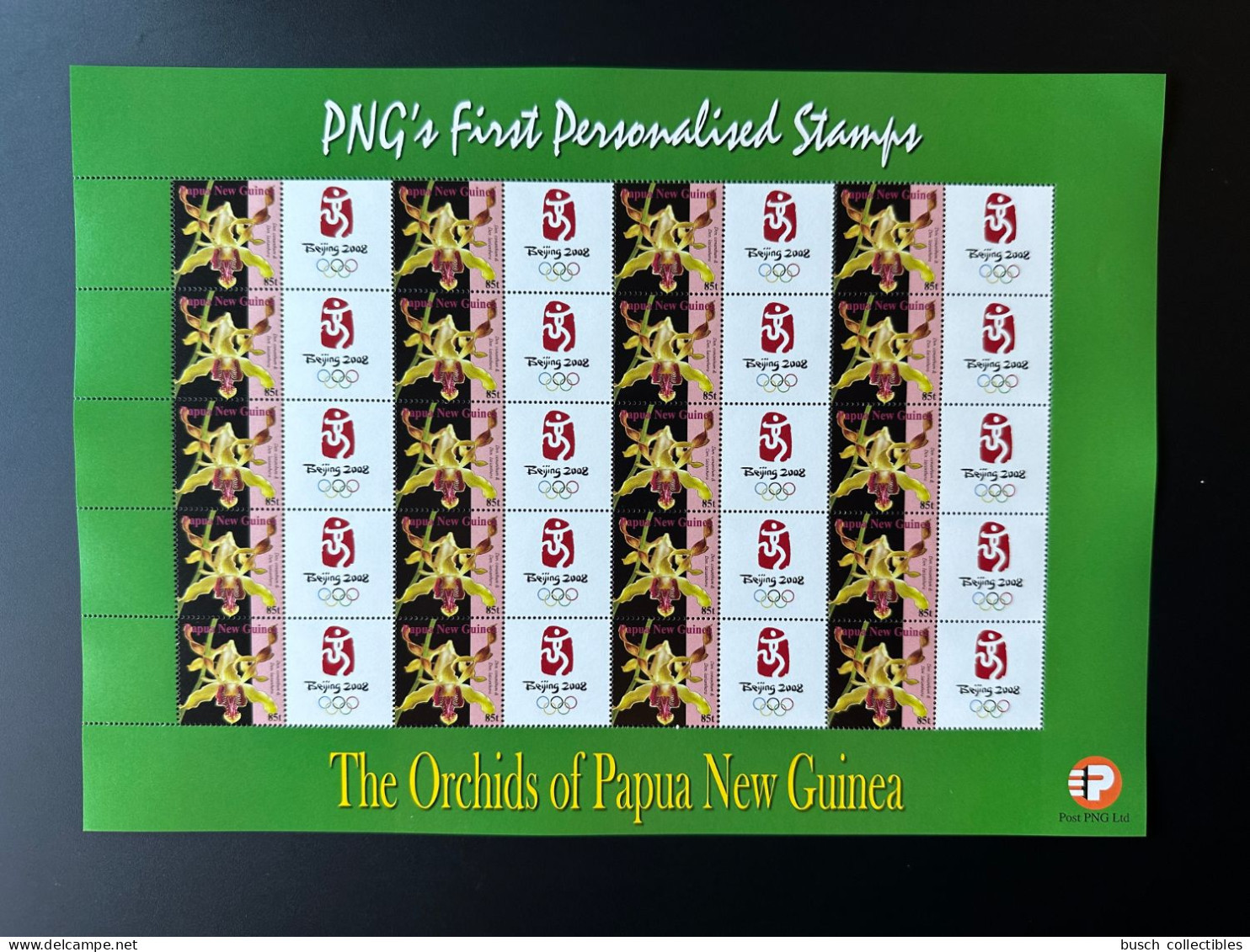 Papua New Guinea PNG 2007 Mi. 1244 Personalized Beijing 2008 Olympic Games Jeux Olympiques Olympia Pekin Orchids Flowers - Summer 2008: Beijing