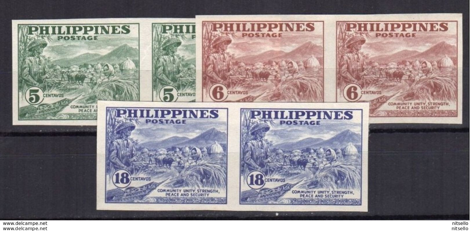 LOTE 1694  ///   (C132) FILIPINAS 1951  SIN DENTAR *MH - Philippines
