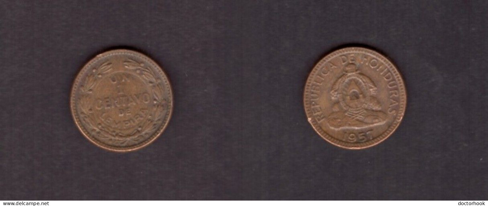 HONDURAS   1 CENTAVO 1957 (KM # 77.2) #7388 - Honduras