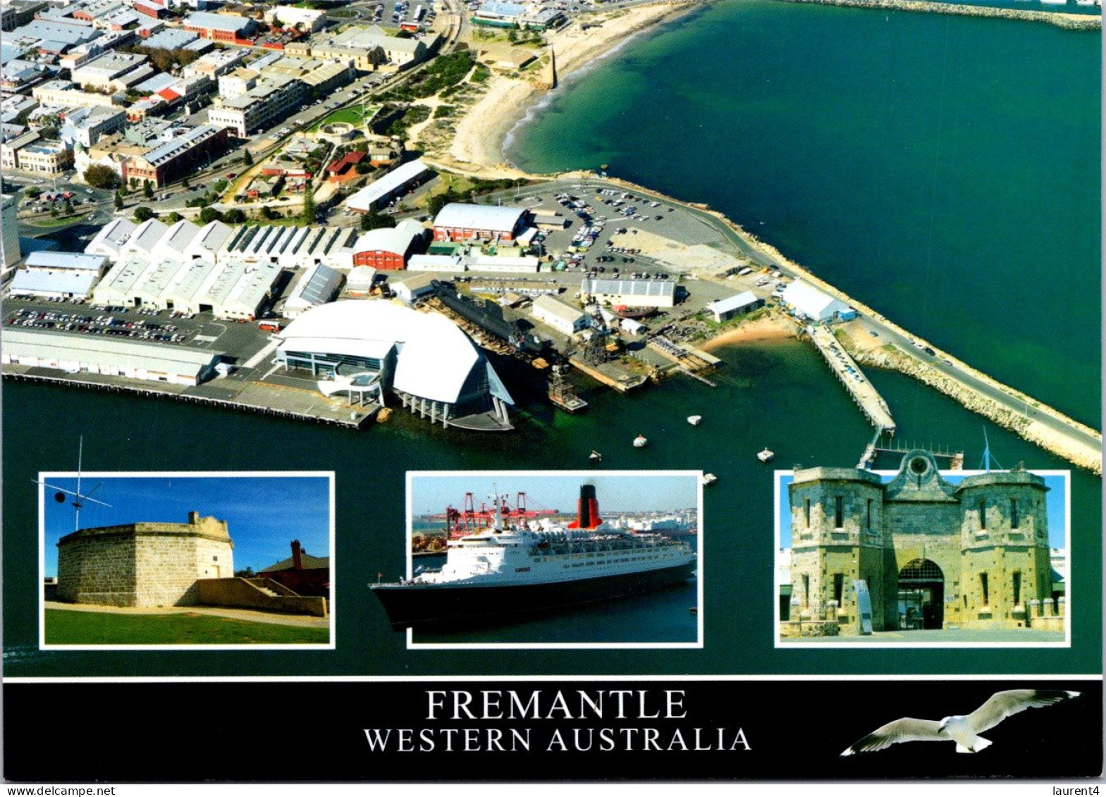 19-8-2023 (2 T 55) Australia - WA - City Of Fremantle (17 X 12 Cm) With QEII Insert - Fremantle