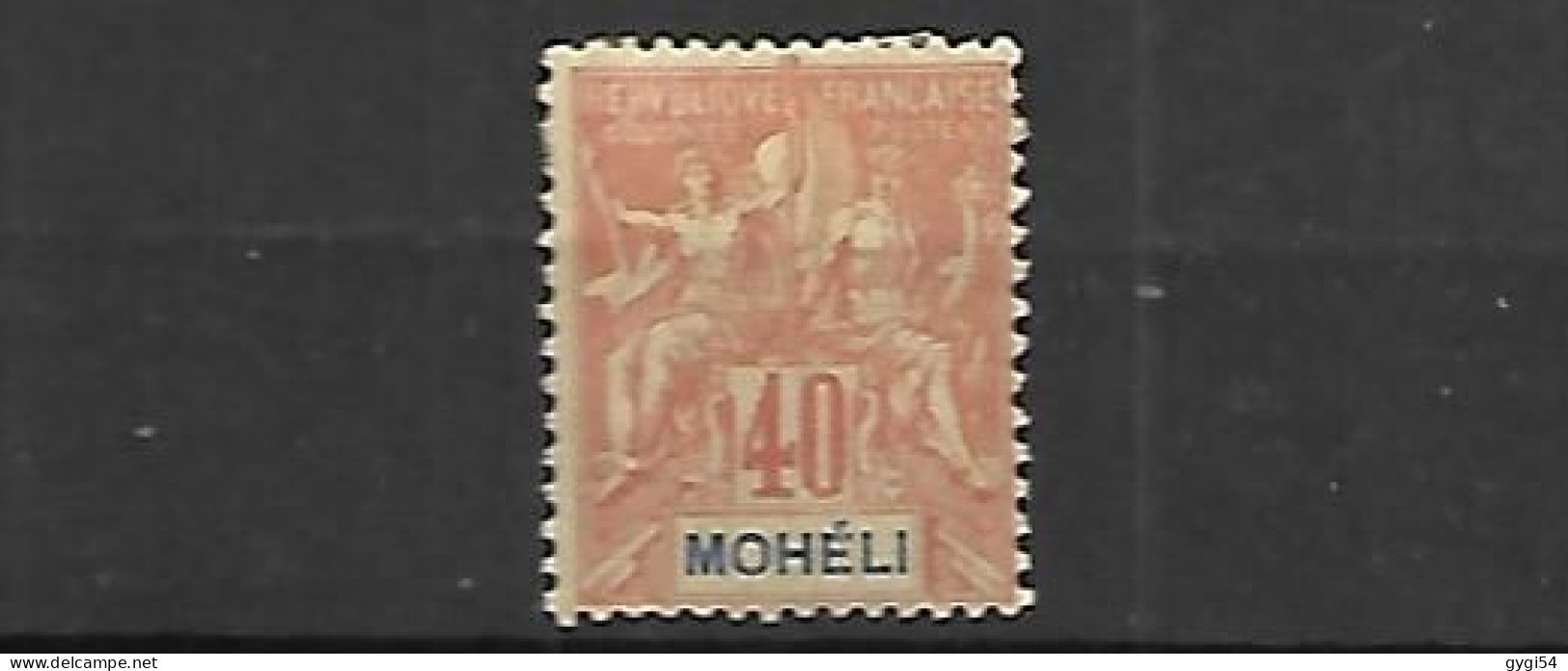 MOHELI    1906 - 07   Cat YT N°   10    N*  MLH - Unused Stamps