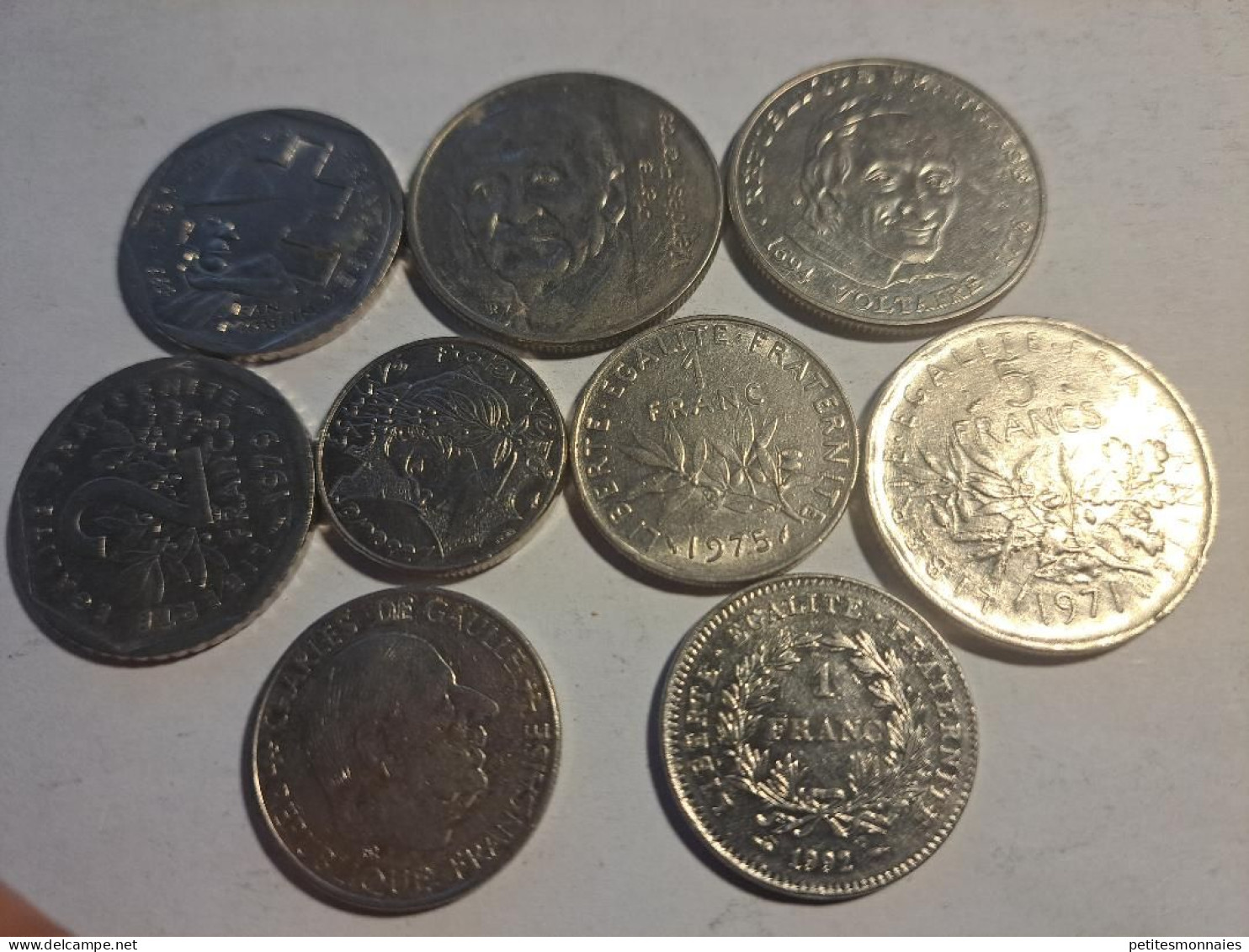 FRANCE    Lot De 9  Monnaies ( 413 ) E - Mezclas - Monedas
