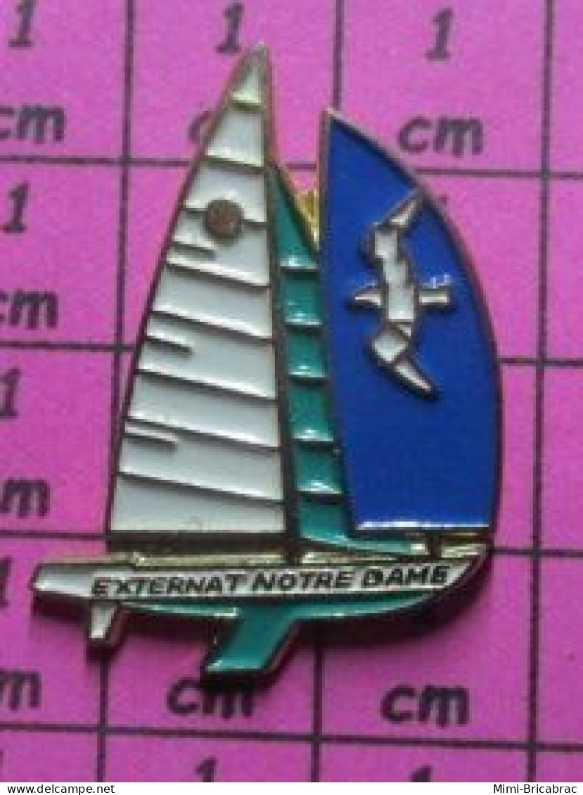 313d Pin's Pins / Beau Et Rare / SPORTS / VOILE VOILIER EXTERNAT NOTRE DAME - Voile