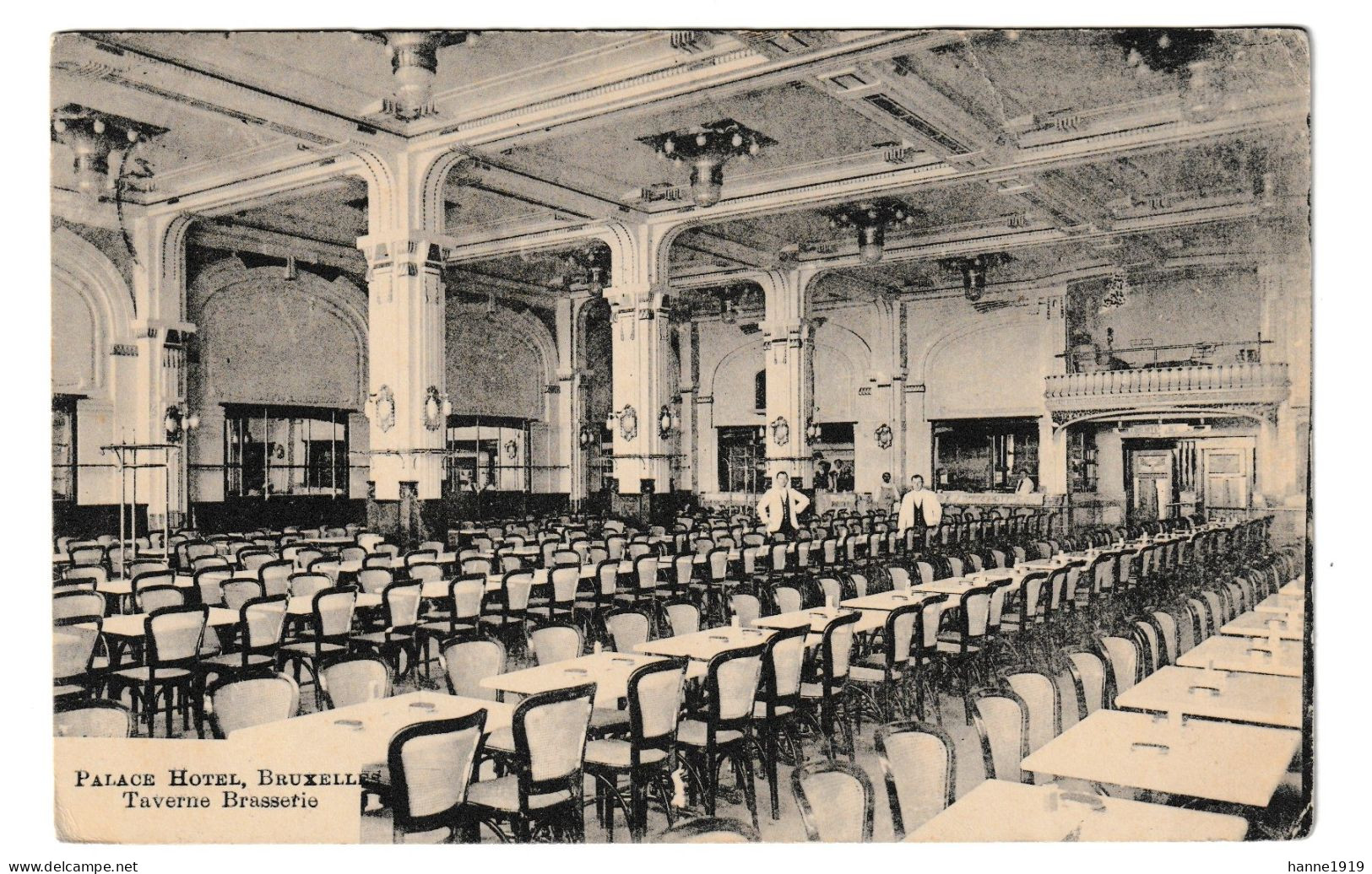 Bruxelles Palace Hotel Taverne Brasserie Brussel Cachet 1911 Besançon Htje - Cafés, Hôtels, Restaurants