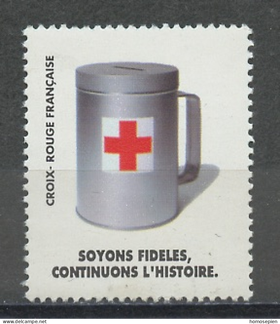 France - Frankreich érinnophilie 1992 Y&T N°V(1) - Michel N°ZF(?) *** - Croix Rouge, Soyons Fidèles - Red Cross