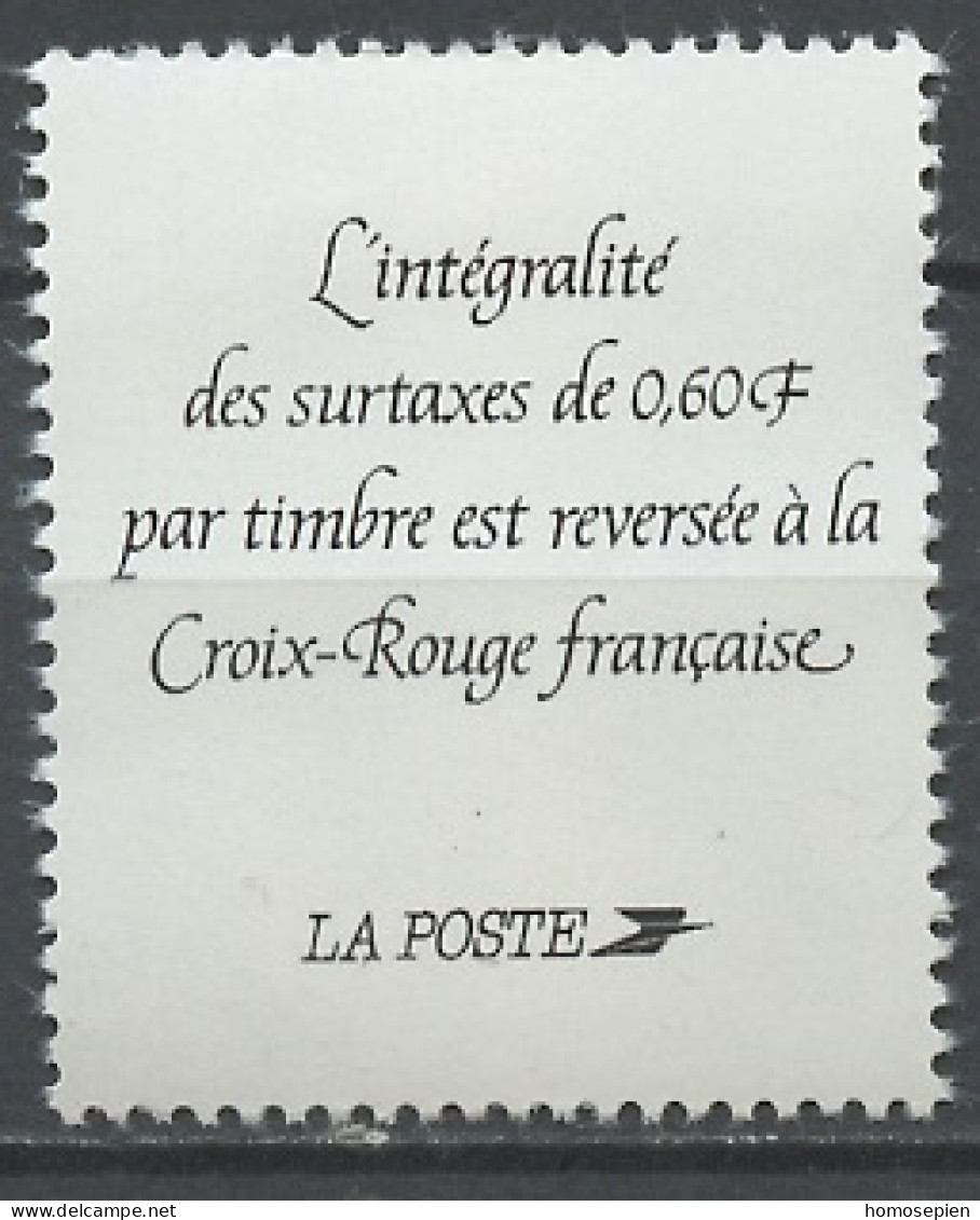 France - Frankreich érinnophilie 1994 Y&T N°V(1) - Michel N°ZF(?) *** - Croix Rouge, Intégralité Reversée Avec Logo - Croix Rouge