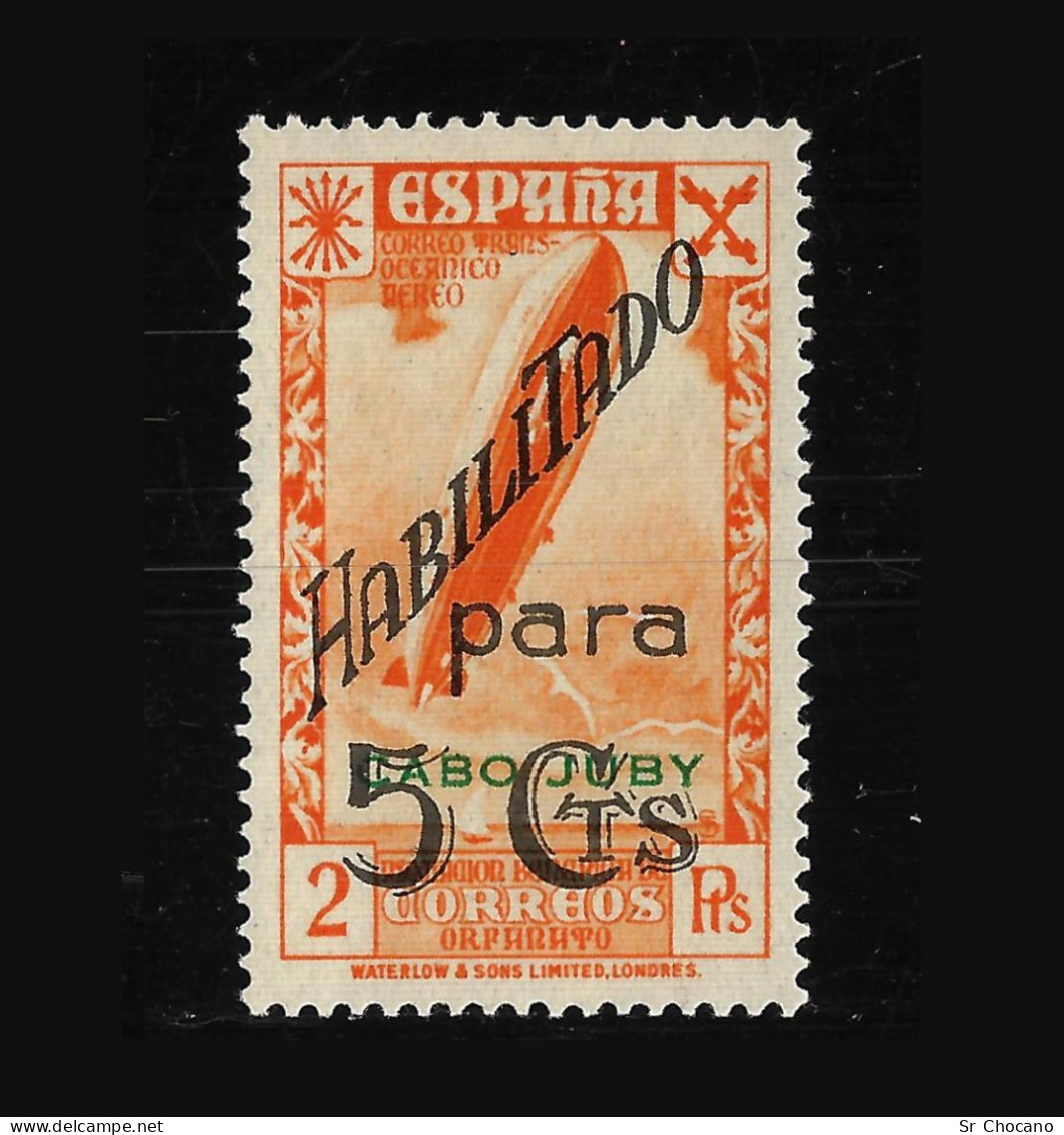 CABO JUBY.BENEFICENCIA.1941.5c S 2p.MNH.Edifil 11 - Cape Juby