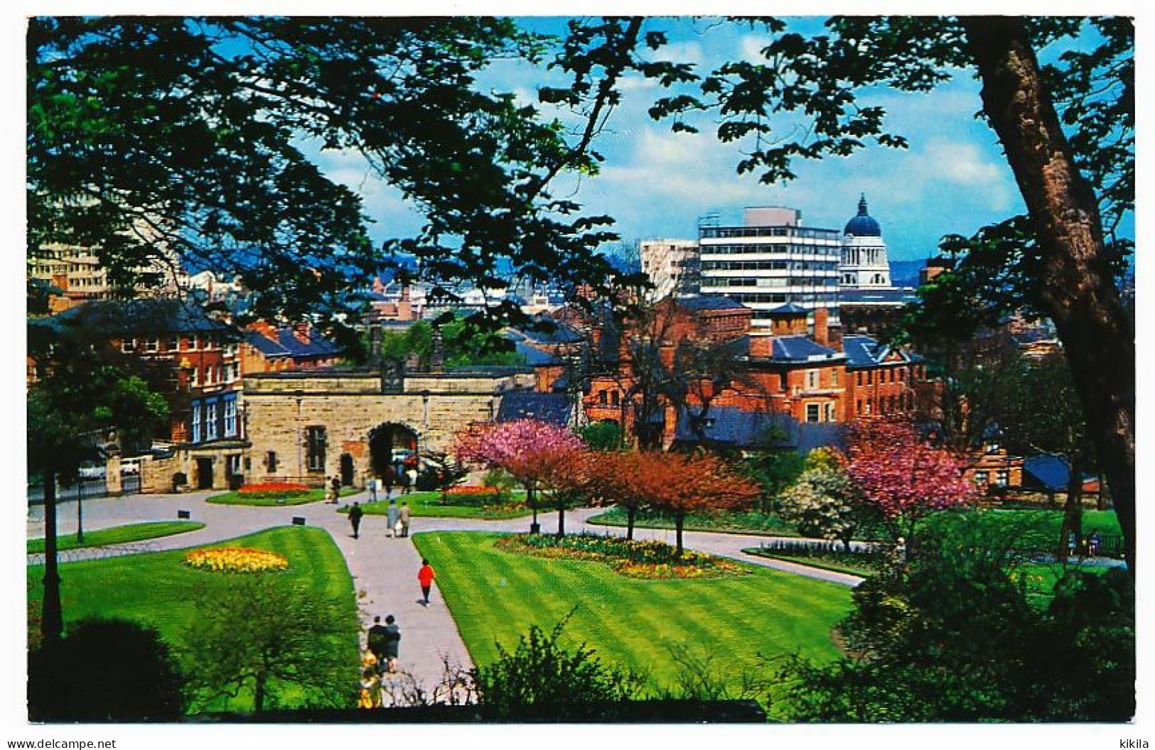 CPSM 9 X 14  Grande Bretagne Angleterre (54) NOTTINGHAM View From Castle Terrace   Vue De La Terrasse Du Château - Nottingham