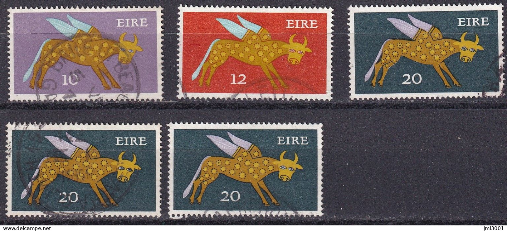 Irlande 1971/74  Lot °  Avec Filigrane E    2 Scans - Usati