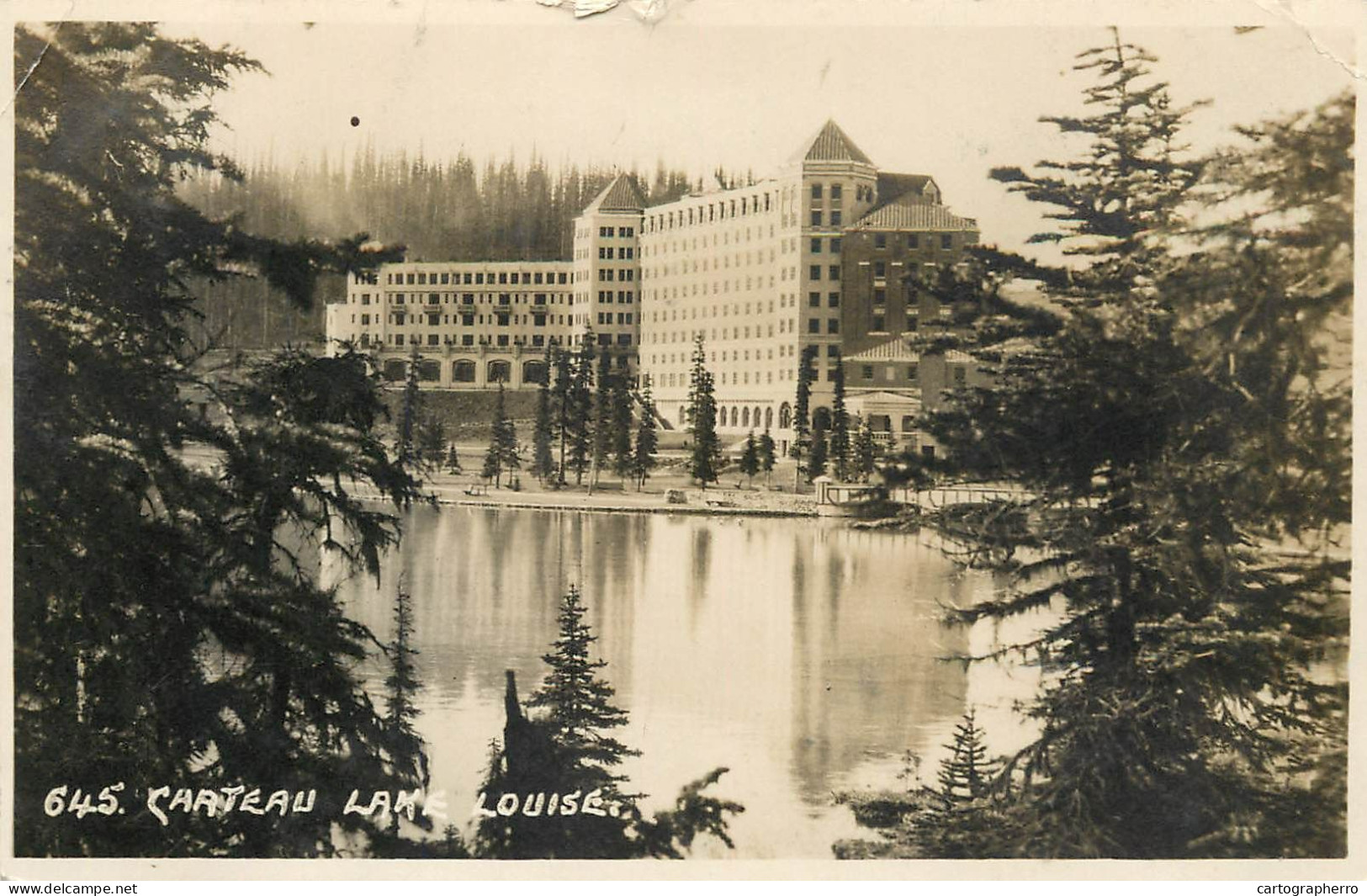 Canada Alberta Chateau Lake Louise 1935 Postcard - Lake Louise