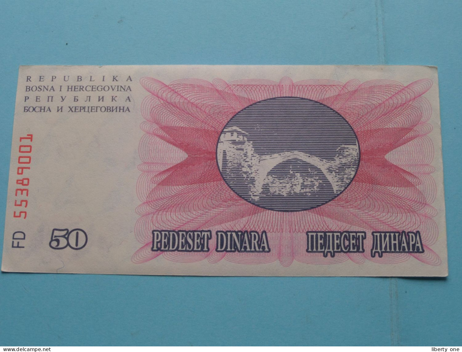 50 Pedeset Dinara > Bosnia Herzegovina - 1992 ( Zie/voir Photo / See Scans ) XF Circulated ! - Bosnia Y Herzegovina