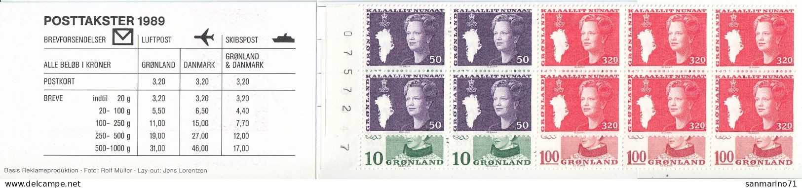GREENLAND Carnet 1,unused - Postzegelboekjes