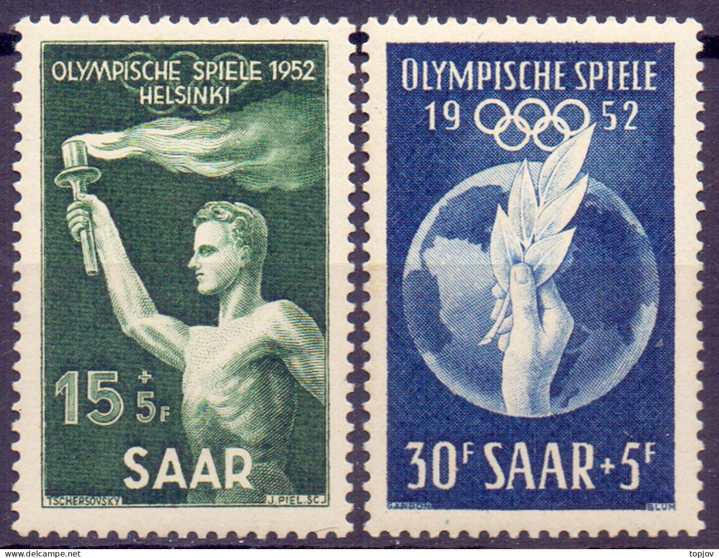 SAAR - OLYMPICS HELSINKI - SPORT - **MNH - 1952 - Summer 1952: Helsinki