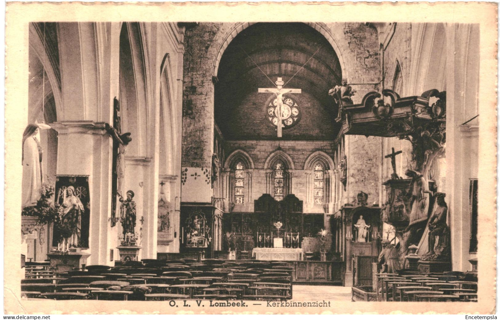 CPA Carte Postale  Belgique  Lombeek Kerkbinnenzicht VM70553ok - Ternat