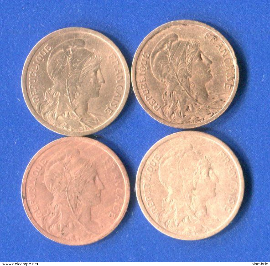 2 Cents  1901 +1902 +1911 +1914 - 2 Centimes