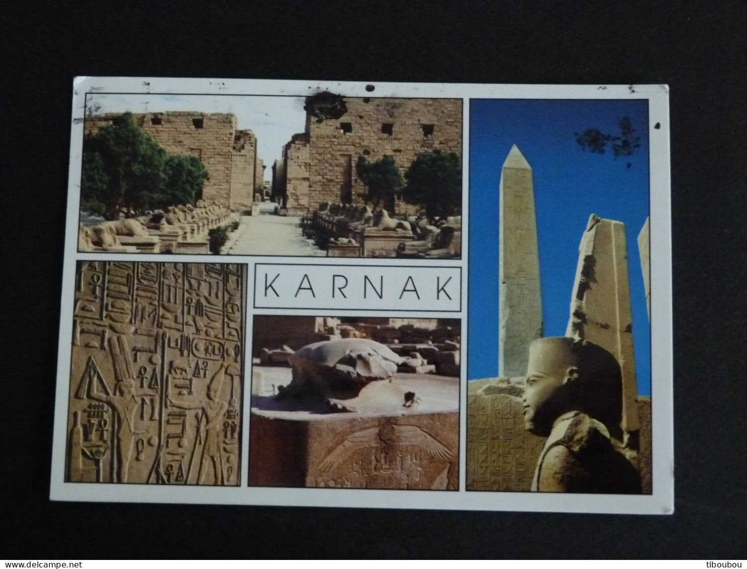 EGYPTE EGYPT AVEC YT 1734 TOUTANKHAMON / 1731 PYRAMIDE DE SNEFROU A MEIDOUM - KARNAK OBELISQUE HATSHEPSUT - Storia Postale