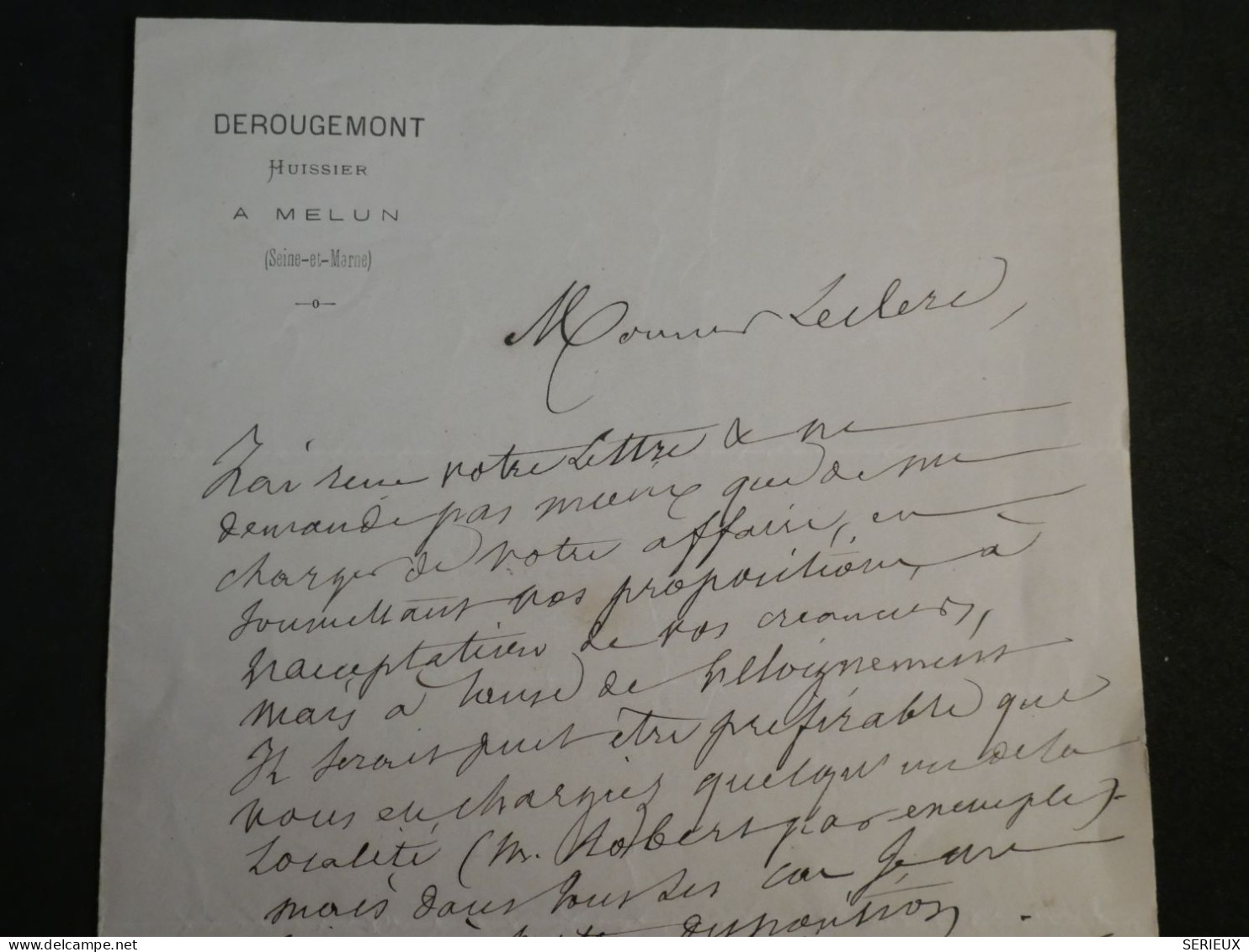 BY15 FRANCE  BELLE  LETTRE RR  1870 MELUN   A LA CHAPELLE + NAPOLEON N° 29 DECALé ++AFF. INTERESSANT ++ - 1863-1870 Napoléon III Lauré