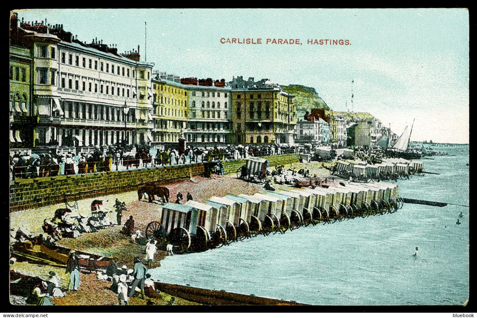 Ref 1626 - Early Postcard - Carlisle Parade Hastings - Sussex - Eastbourne