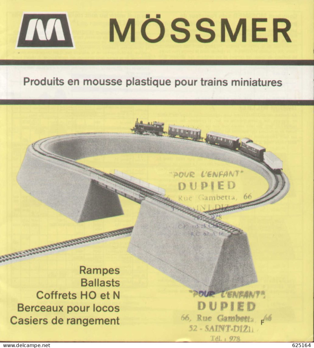 Catalogue MÖSSMER 1970 Produits Pour Trains Miniature - Frans