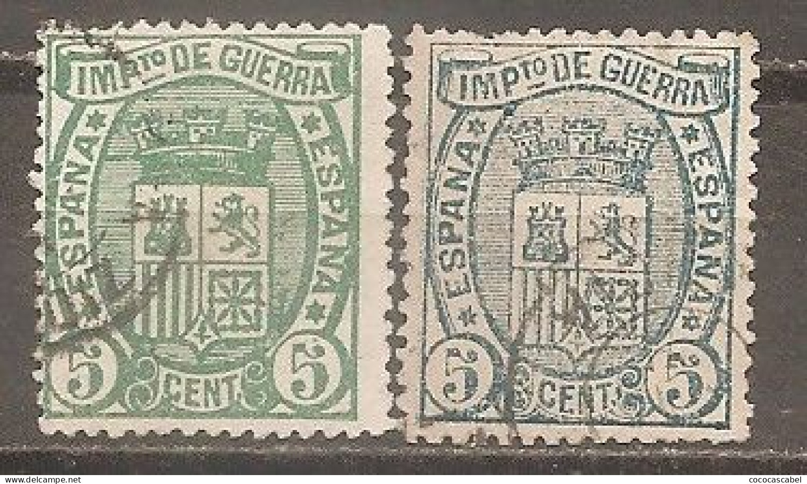 España/Spain-(usado) - Edifil  154-54a - Yvert  Impuesto De Guerra-3-3a (o) - War Tax