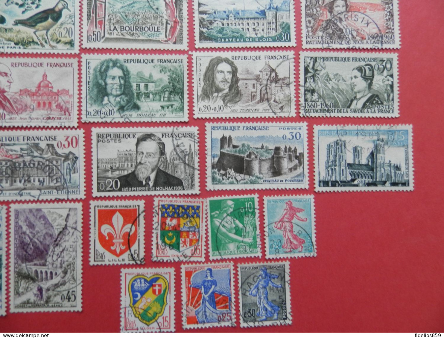 FRANCE : ANNEE COMPLETE 1960 SOIT 66 TIMBRES OBLITERES QUALITE LUXE (VOIR PHOTOS) - 1960-1969