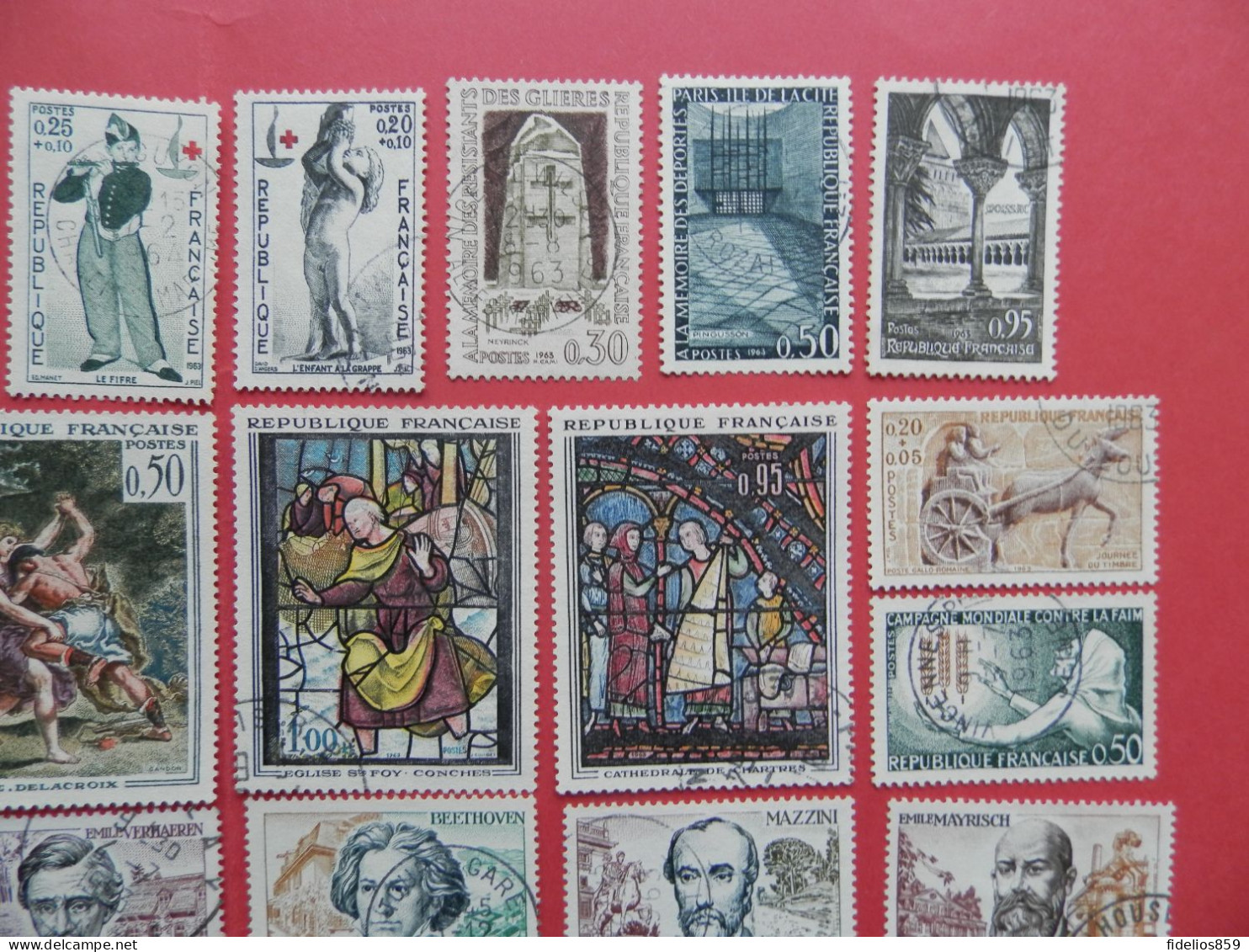 FRANCE : ANNEE COMPLETE 1963 SOIT 38TIMBRES OBLITERES QUALITE LUXE (VOIR PHOTOS) - 1960-1969