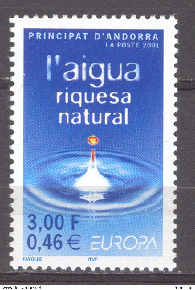 Andorra -Franc 2001 Europa. E=567 (**) - 2001
