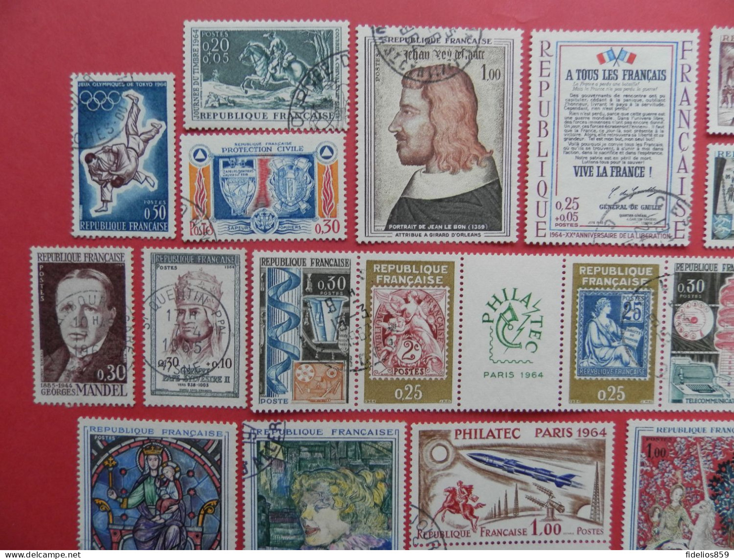 FRANCE : ANNEE COMPLETE 1964 SOIT 31TIMBRES OBLITERES QUALITE LUXE (VOIR PHOTOS) - 1960-1969