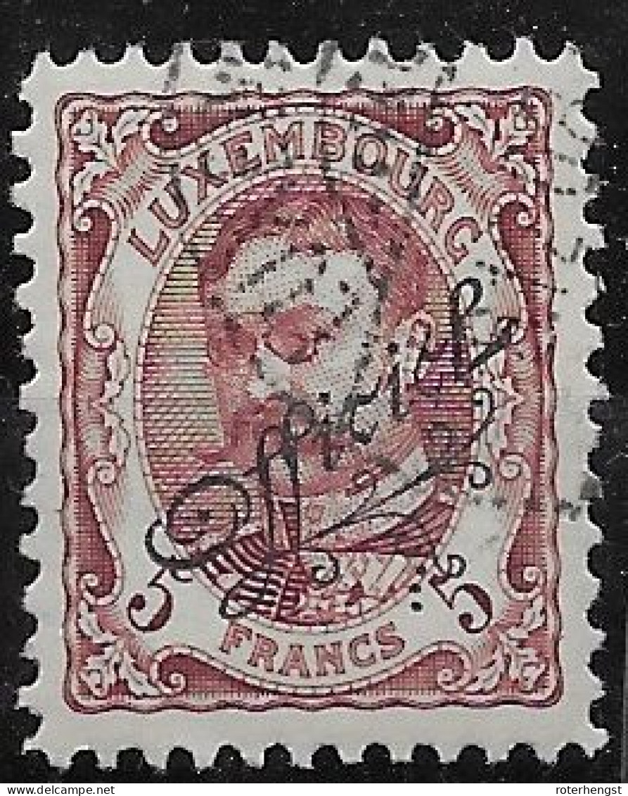 Luxemburg VFU 54 Euros 1908 - Servizio