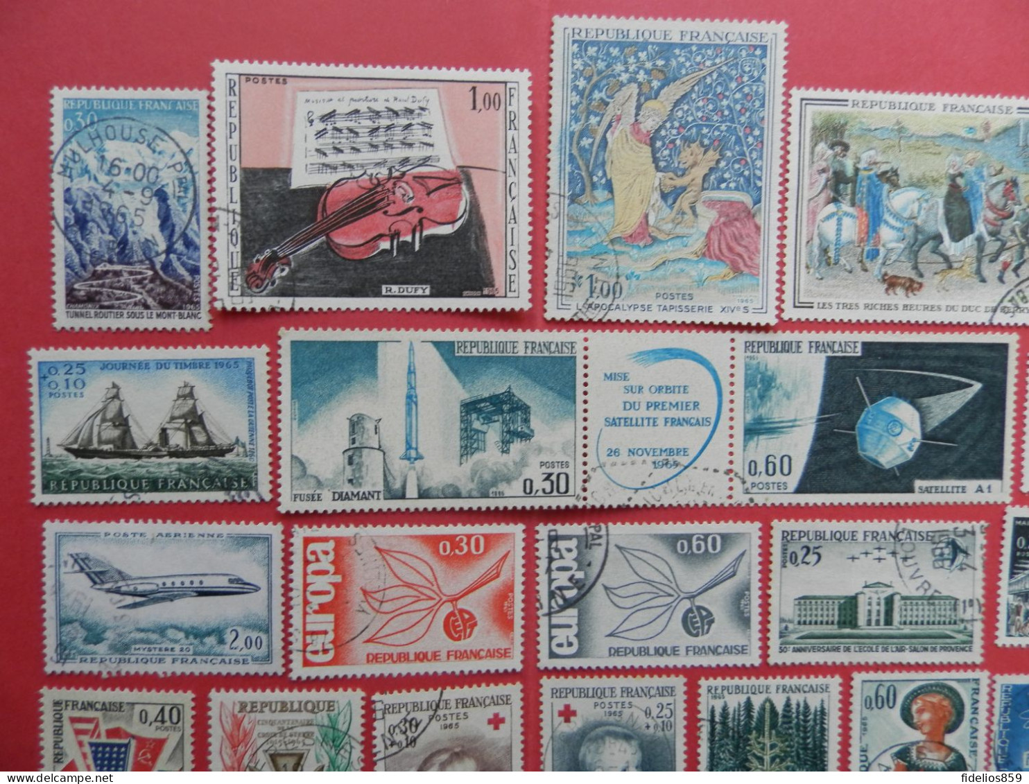 FRANCE : ANNEE COMPLETE 1965 SOIT 34TIMBRES OBLITERES QUALITE LUXE (VOIR PHOTOS) - 1960-1969